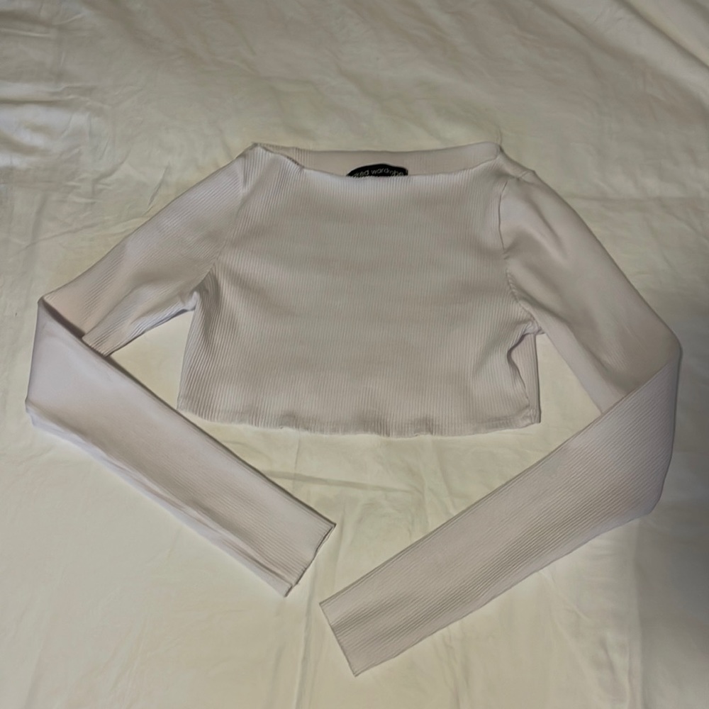 White long sleeve top NWOT